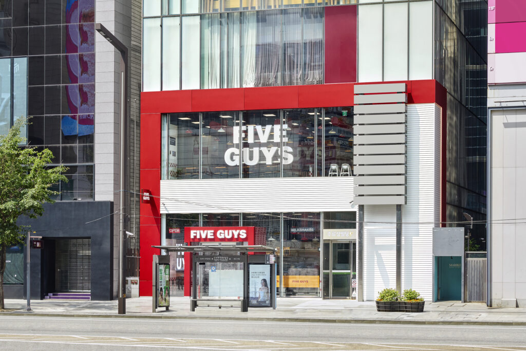 FIVE GUYS Road Shop Gangnam – CREID